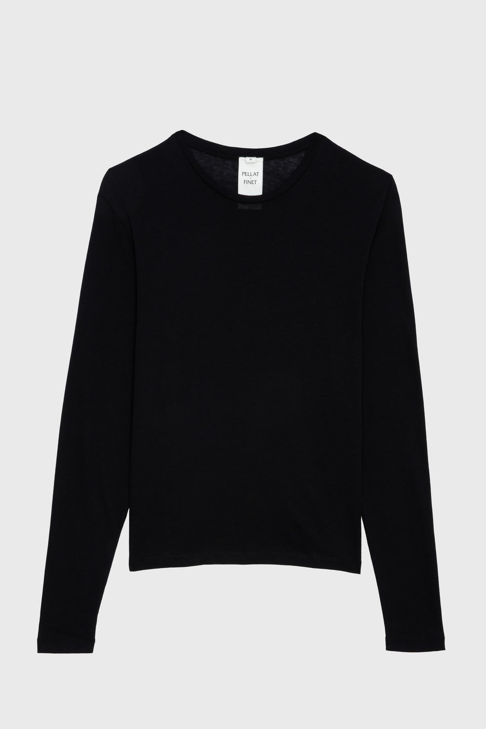 T-SHIRT ML TERRY EN COTON & CACHEMIRE