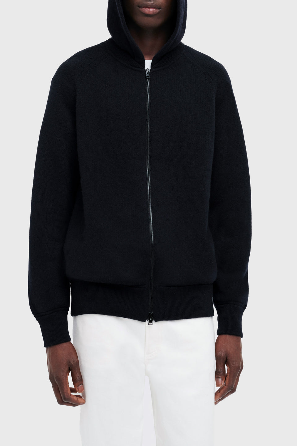 GABY CASHMERE ZIP-UP HOODIE