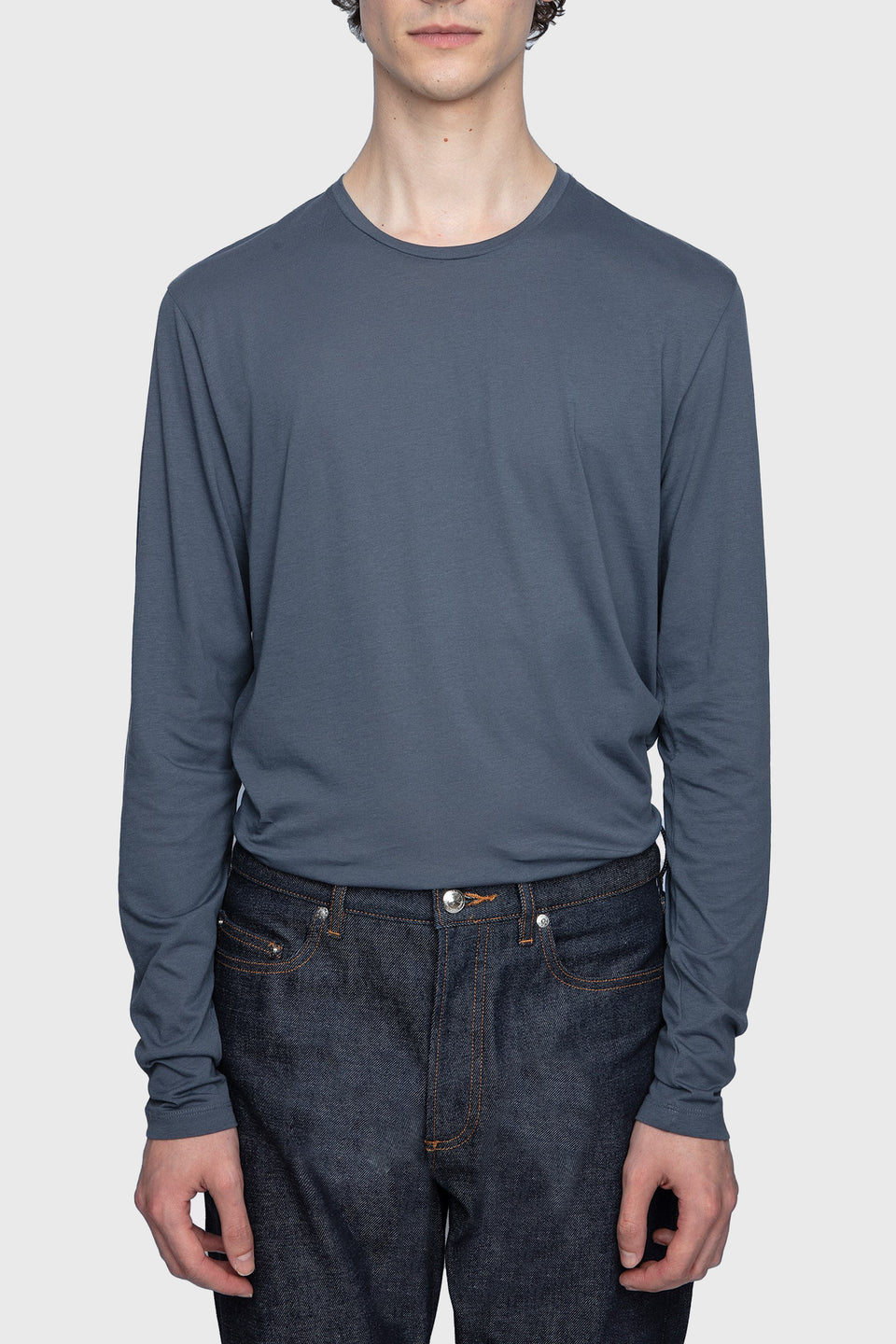 T-SHIRT ML TERRY EN COTON